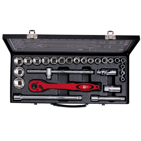 

Профессиональный Набор Инструмента 1/2" 26Ед (Гол.8-32Мм ) Intertool Et-6027