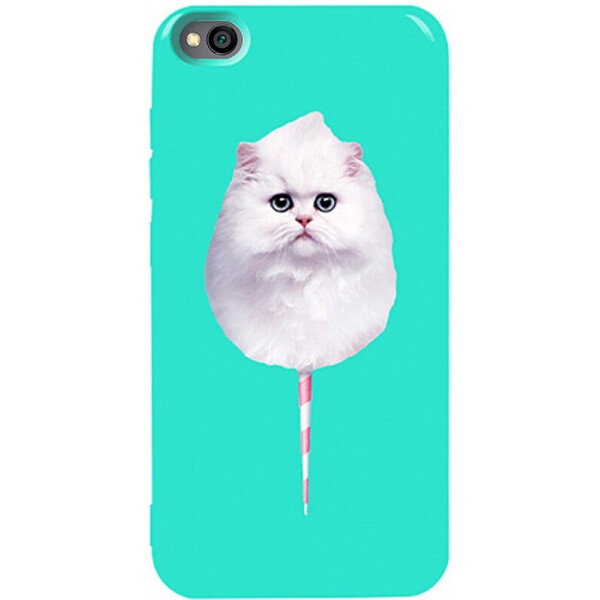 

Чехол-накладка TOTO Pure Tpu 2mm Print Case Xiaomi Redmi Go #9 Cat Candy Mint
