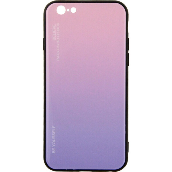 

Чехол-накладка TOTO Tempered Glass Phone Case Gradient для Apple iPhone 6/6S Pink