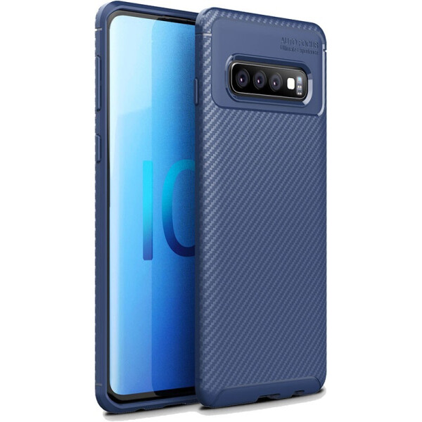 

Чехол-накладка TOTO TPU Carbon Fiber 1,5mm Case Samsung Galaxy S10+ Dark Blue