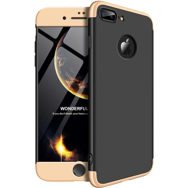 

Чехол-накладка GKK 3 in 1 Hard PC Case Apple iPhone 7 Plus/8 Plus Gold/Black