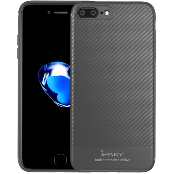 

Чехол-накладка Ipaky Carbon Fiber Series/TPU Case With Apple iPhone 7/8 Gray