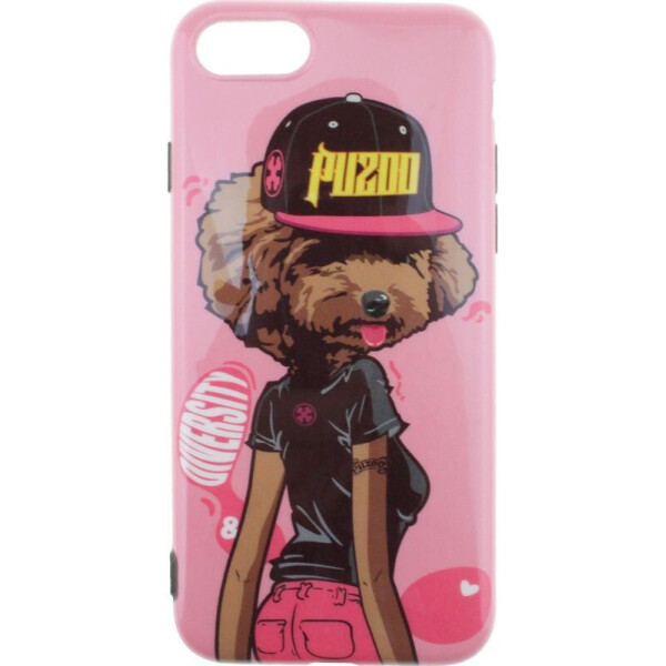 

Чехол-накладка PUZOO TPU Glossy Surface IMD Hip Hop iPhone 7/8 DJ Teddy Pink