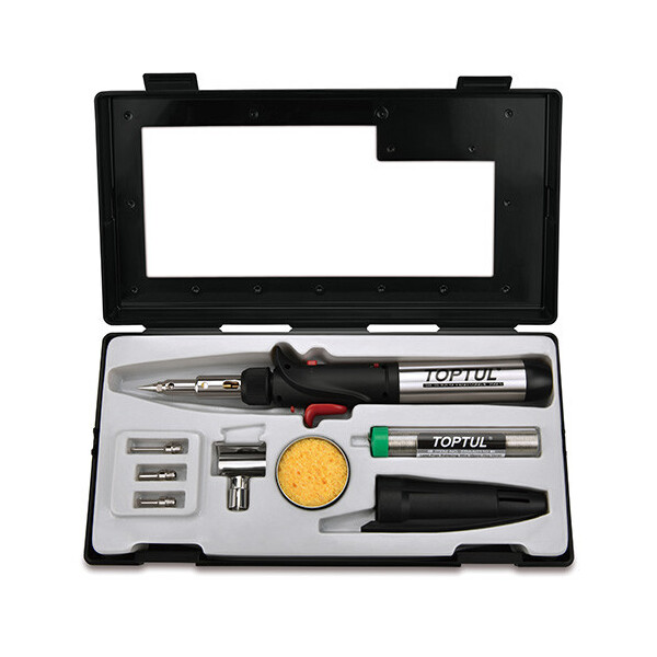 

Паяльник Газовый 150W С Комплектом Насадок 8Ед. Toptul Egae0801