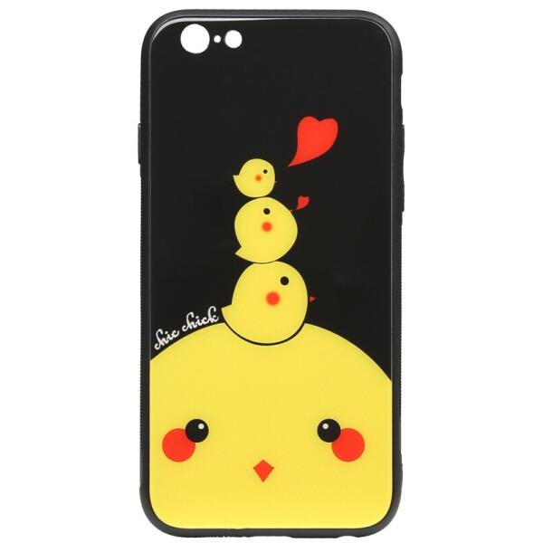 

Чехол-накладка TOTO Cartoon Print Glass Case для Apple iPhone 6/6s Chicken Chick