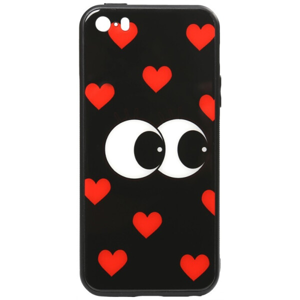 

Чехол-накладка TOTO Cartoon Print Glass Case для Apple iPhone SE/5S/5 Just Eatit