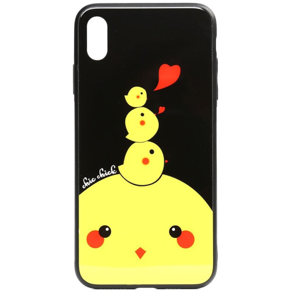 

Чехол-накладка TOTO Cartoon Print Glass Case для Apple iPhone X/Xs Chicken Chick