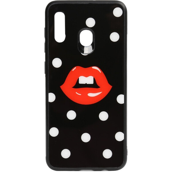 

Чехол-накладка TOTO Cartoon Print Glass Case для Samsung Galaxy A20/A30 Red Lips