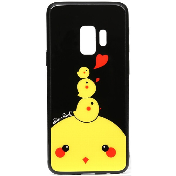 

Чехол-накладка TOTO Cartoon Print Glass Case для Samsung Galaxy S9 Chicken Chick