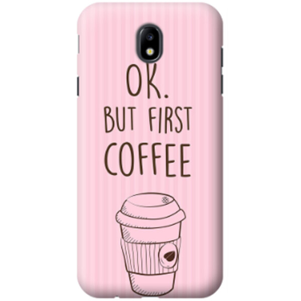 

Дизайнерский чехол Ok but first coffee для Samsung J730 Galaxy J7 (2017) (664627)