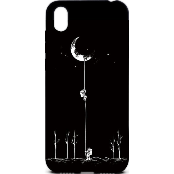 

Чехол-накладка TOTO Cartoon Soft Silicone TPU Case Huawei Y5 2019 Moon Black