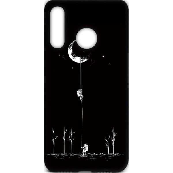 

Чехол-накладка TOTO Cartoon Soft Silicone TPU Case Huawei Y7 2019 Moon Black