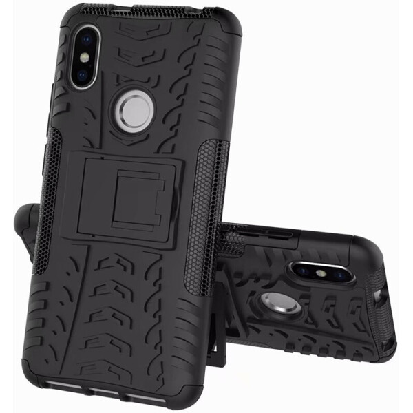 

Чехол-накладка TOTO Dazzle kickstand 2 in 1 phone case для Xiaomi Redmi S2 Black