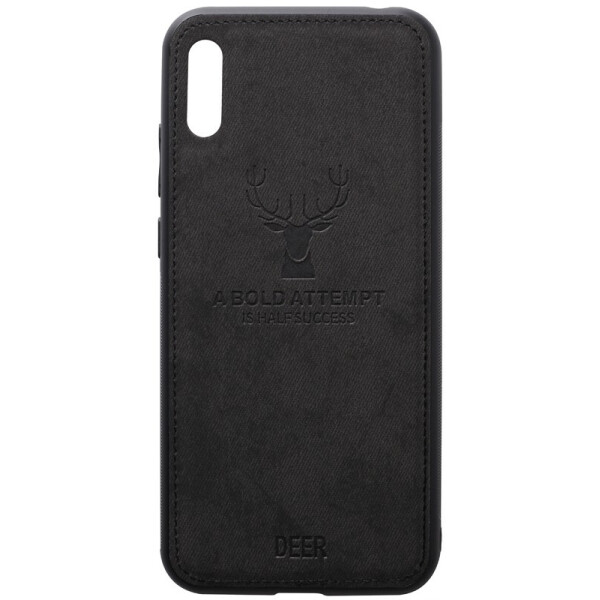 

Чехол-накладка TOTO Deer Shell With Leather Effect Case для Huawei Y6 2019 Black