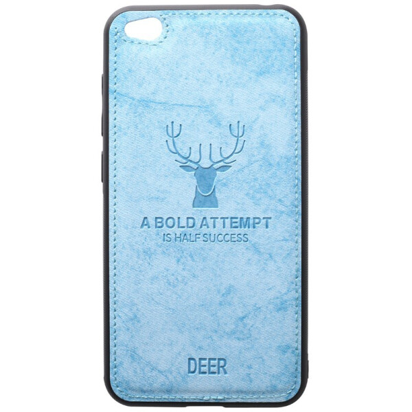 

Чехол-накладка TOTO Deer Shell With Leather Effect Case для Xiaomi Redmi Go Blue