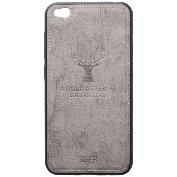 

Чехол-накладка TOTO Deer Shell With Leather Effect Case для Xiaomi Redmi Go Grey
