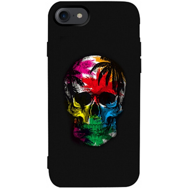 

Чехол-накладка TOTO Matt Tpu 2mm Print Case Apple iPhone 7/8 #29 Skull Black