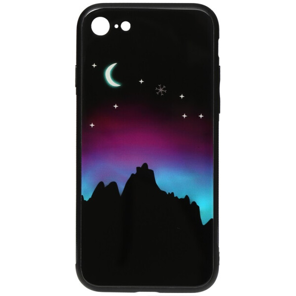 

Чехол-накладка TOTO Night Light Print Glass Case для Apple iPhone 7/8 Young Moon
