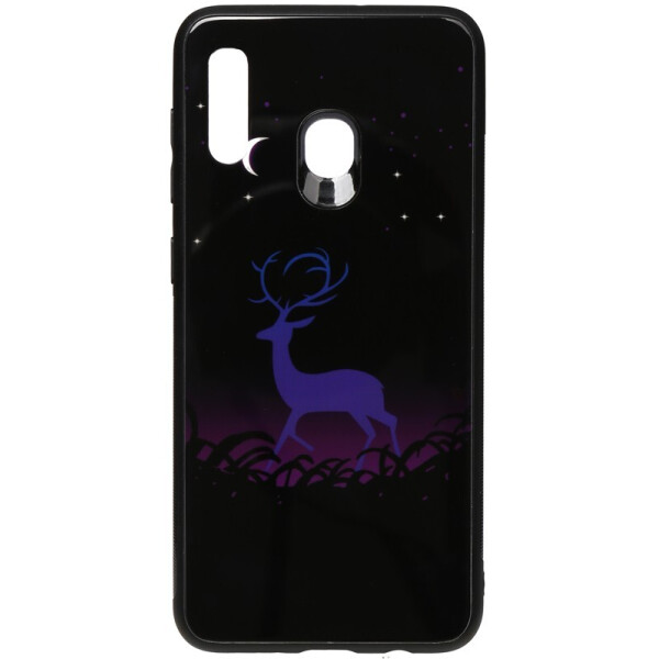 

Чехол-накладка TOTO Night Light Print Glass Case для Samsung Galaxy A20/A30 Deer