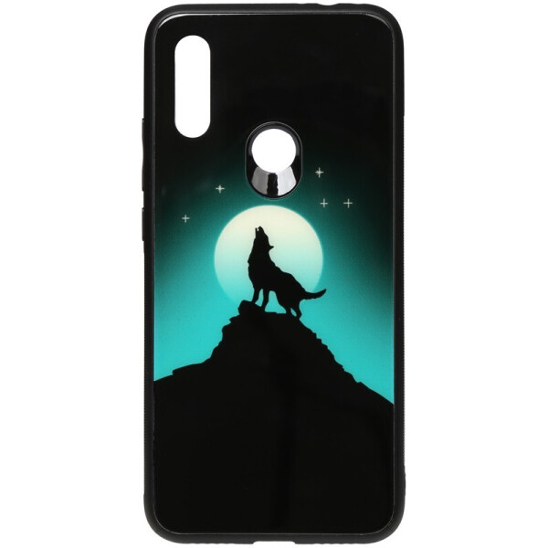 

Чехол-накладка TOTO Night Light Print Glass Case для Xiaomi Redmi 7 Howling Wolf