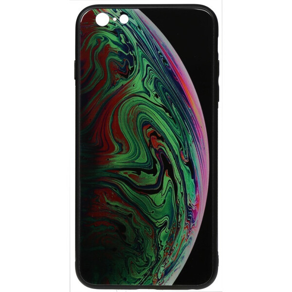 

Чехол-накладка TOTO Print Glass Space Case для Apple iPhone 6 Plus/6S Plus Green