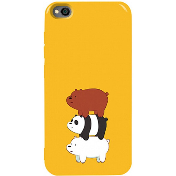 

Чехол-накладка TOTO Pure Tpu 2mm Print Case Xiaomi Redmi Go #13 Bears Yellow