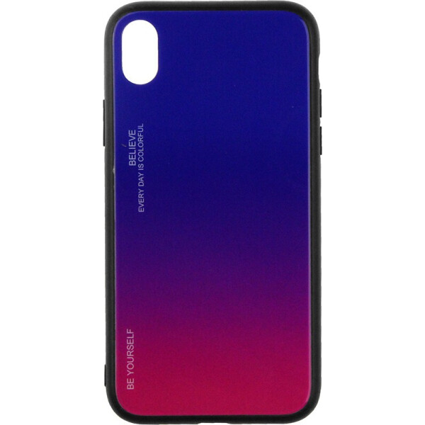 

Чехол-накладка TOTO Tempered Glass Phone Case Gradient для Apple iPhone Xr Lilac