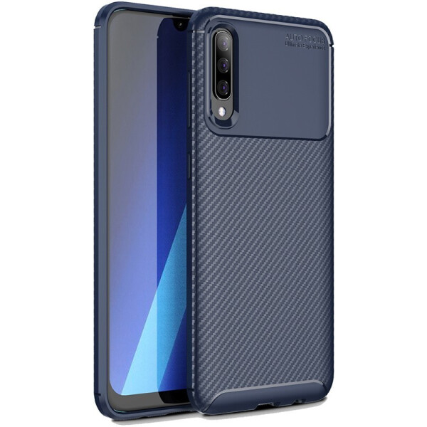 

Чехол-накладка TOTO TPU Carbon Fiber 1,5mm Case Samsung Galaxy A70 Dark Blue