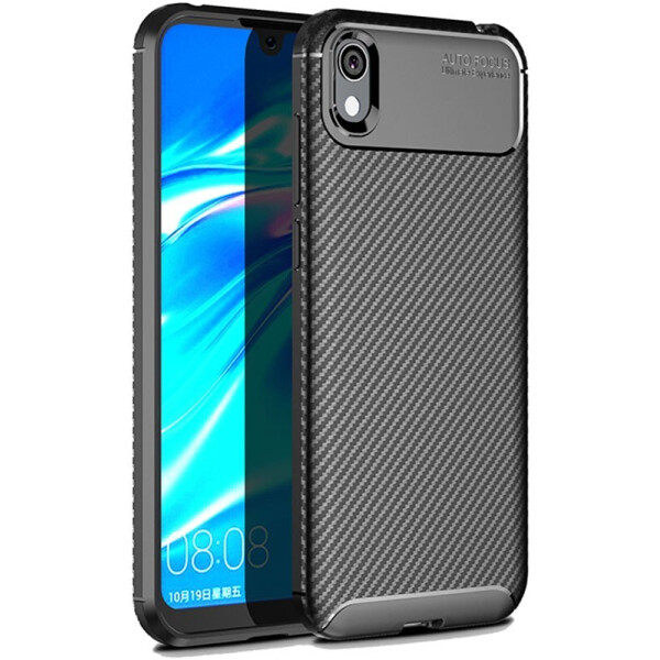 

Чехол-накладка Ipaky Carbon Fiber Series/Soft TPU Case для Huawei Y5 2019 Black