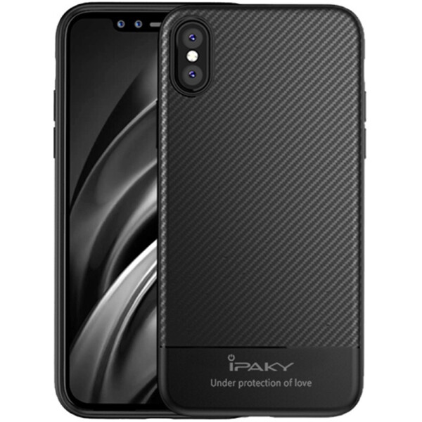 

Чехол-накладка Ipaky Carbon Fiber Series/TPU Case With Apple iPhone X Black