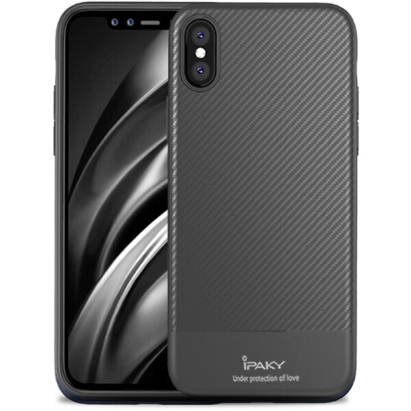 

Чехол-накладка Ipaky Carbon Fiber Series/TPU Case With Apple iPhone XS Gray