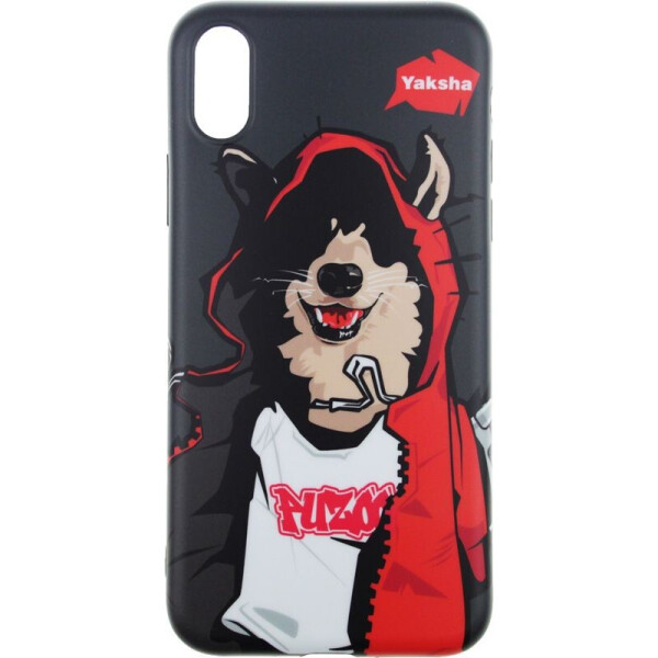 

Чехол-накладка PUZOO TPU Glossy Surface IMD Hip Hop iPhone X MC Husky Black