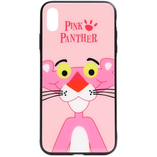 

Чехол-накладка TOTO Cartoon Print Glass Case для Apple iPhone X/Xs Pink Panther