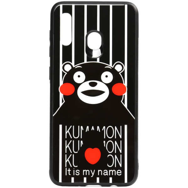 

Чехол-накладка TOTO Cartoon Print Glass Case для Samsung Galaxy A20/A30 Kumamon