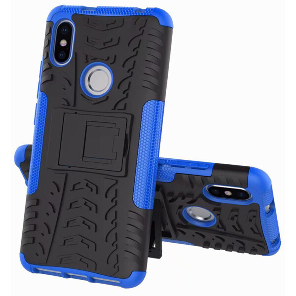 

Чехол-накладка TOTO Dazzle kickstand 2 in 1 phone case для Xiaomi Redmi S2 Blue