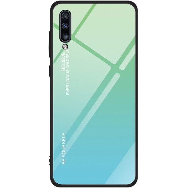 

Чехол-накладка TOTO Glass Case Gradient для Samsung Galaxy A50 (A505) Turquoise