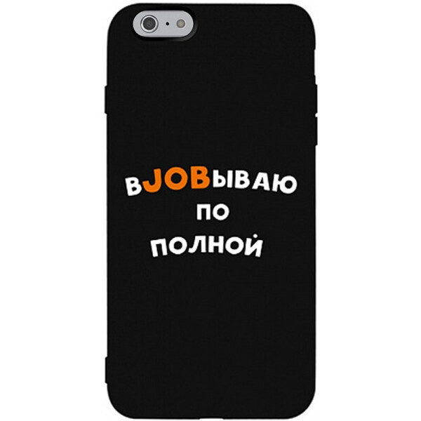 

Чехол-накладка TOTO Matt Tpu 2mm Print Case Apple iPhone 6/6s #21 Job Black