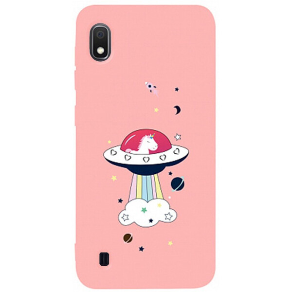 

Чехол-накладка TOTO Matt Tpu 2mm Print Case Samsung Galaxy A10 #17 Ufo Pink