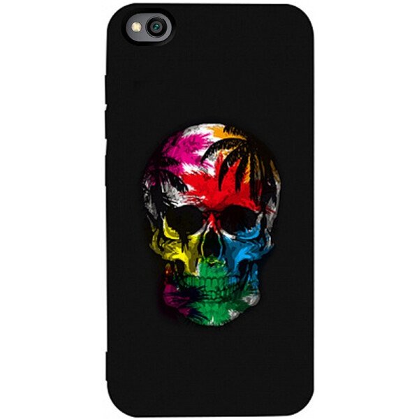 

Чехол-накладка TOTO Matt Tpu 2mm Print Case Xiaomi Redmi Go #29 Skull Black