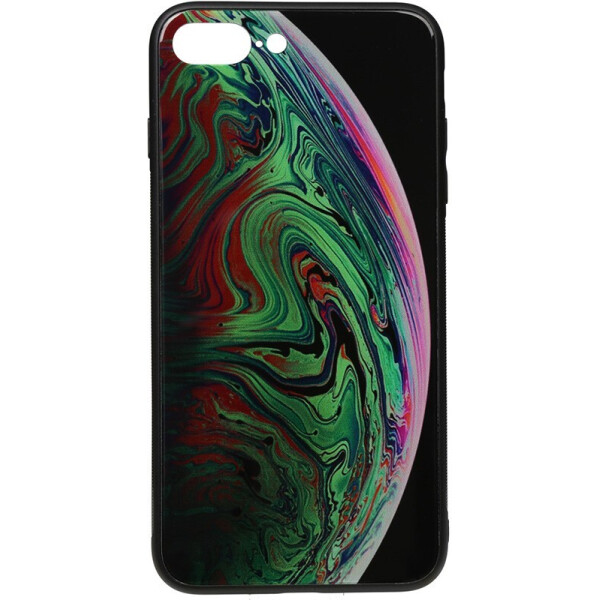 

Чехол-накладка TOTO Print Glass Space Case для Apple iPhone 7 Plus/8 Plus Green