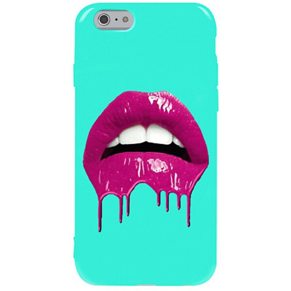 

Чехол-накладка TOTO Pure Tpu 2mm Print Case Apple iPhone 6/6s #32 Lips Mint