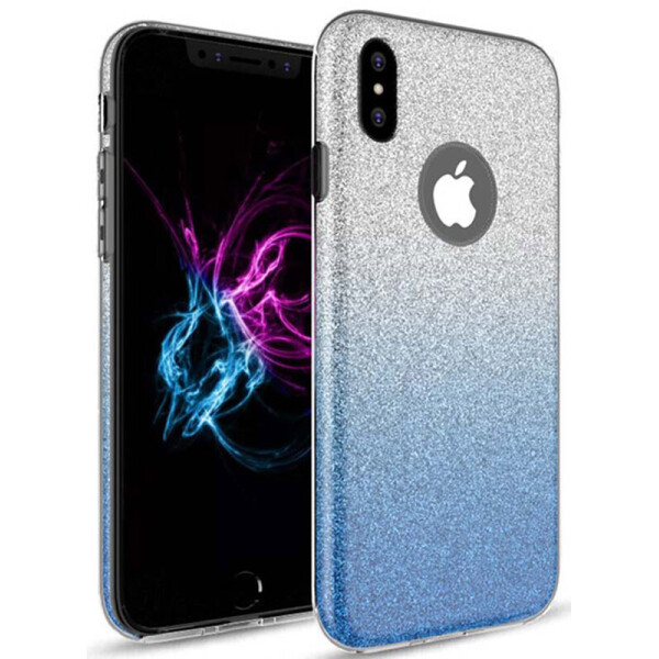

Чехол-накладка TOTO TPU Case Rose series Gradient 3 IN 1 iPhone X Turquoise