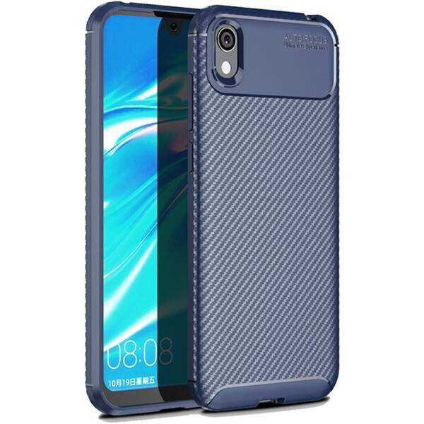 

Чехол-накладка Ipaky Carbon Fiber Series/Soft TPU Case для Huawei Y5 2019 Blue