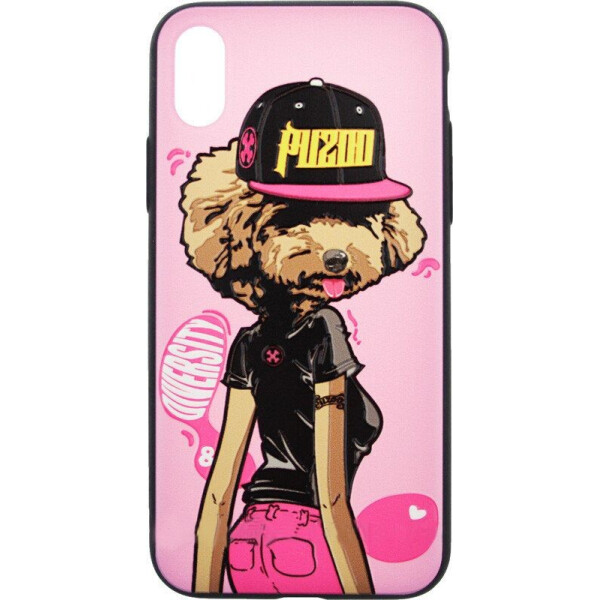 

Чехол-накладка PUZOO TPU Glossy Surface IMD Hip Hop iPhone X DJ Teddy Pink