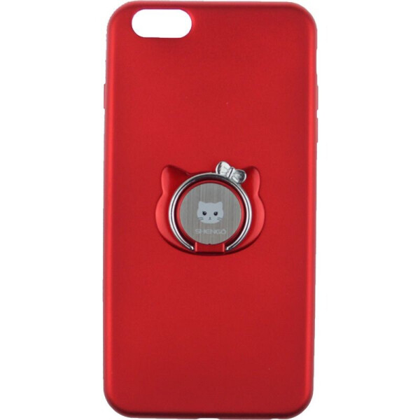 

Чехол-накладка SHENGO Soft-touch holder TPU Case iPhone 6 Plus/6S Plus Red