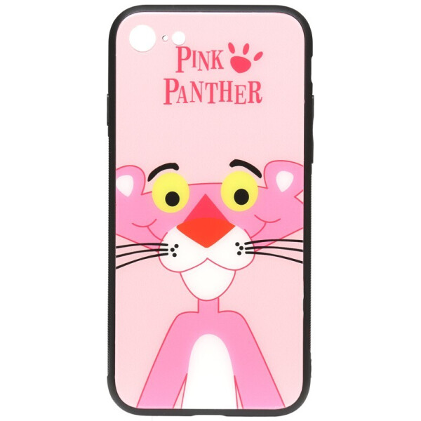 

Чехол-накладка TOTO Cartoon Print Glass Case для Apple iPhone 7/8 Pink Panther