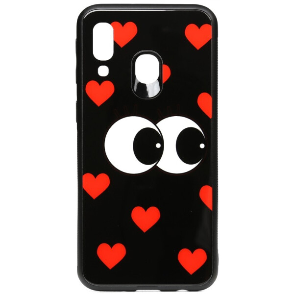 

Чехол-накладка TOTO Cartoon Print Glass Case для Samsung Galaxy A40 Just Eatit