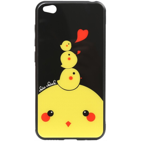 

Чехол-накладка TOTO Cartoon Print Glass Case для Xiaomi Redmi Go Chicken Chick