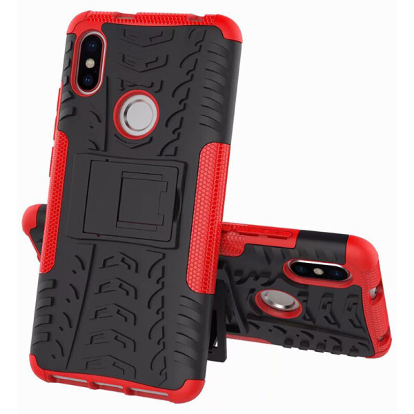 

Чехол-накладка TOTO Dazzle kickstand 2 in 1 phone case для Xiaomi Redmi S2 Red
