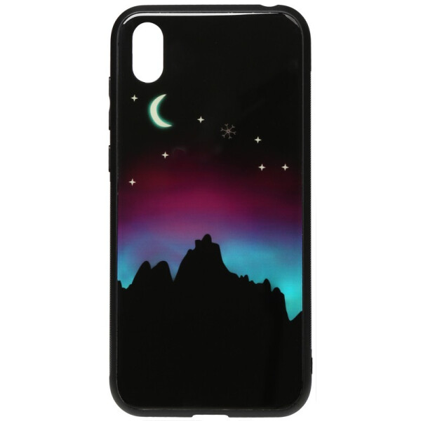 

Чехол-накладка TOTO Night Light Print Glass Case для Huawei Y5 2019 Young Moon